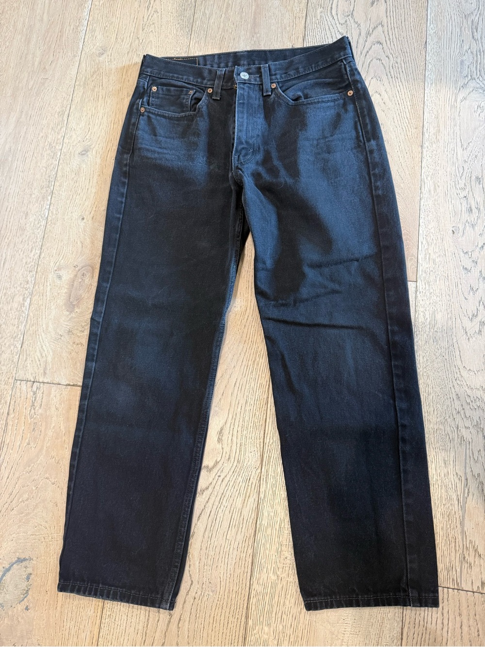 Levi's 550 Relaxed Fit Black Jeans Men's 32x30 Tapered Denim